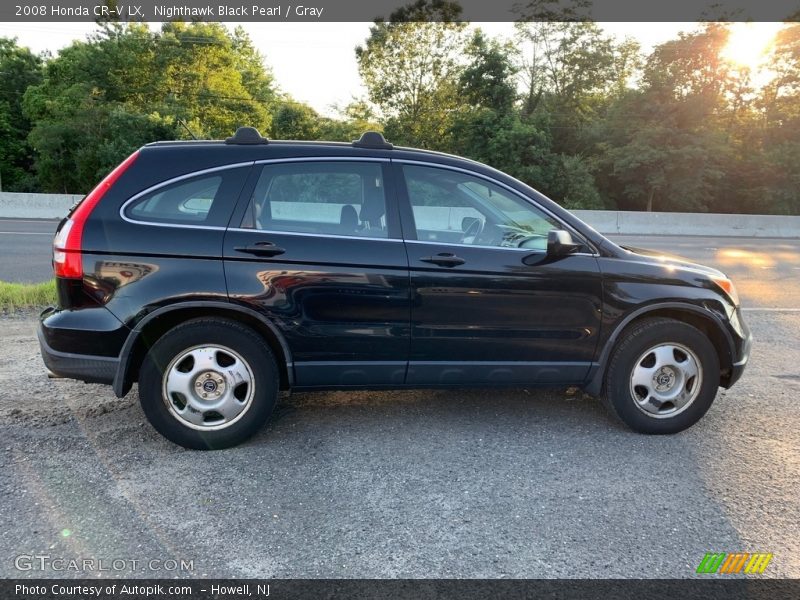 Nighthawk Black Pearl / Gray 2008 Honda CR-V LX