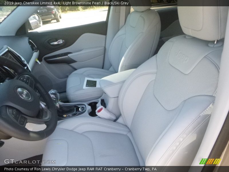 Light Brownstone Pearl / Black/Ski Grey 2019 Jeep Cherokee Limited 4x4