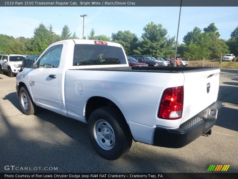 Bright White / Black/Diesel Gray 2019 Ram 1500 Tradesman Regular Cab