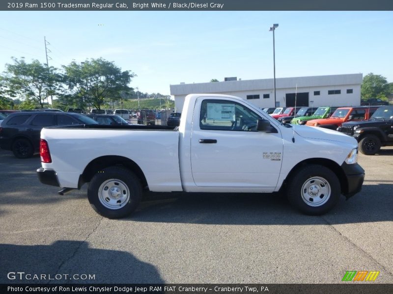 Bright White / Black/Diesel Gray 2019 Ram 1500 Tradesman Regular Cab