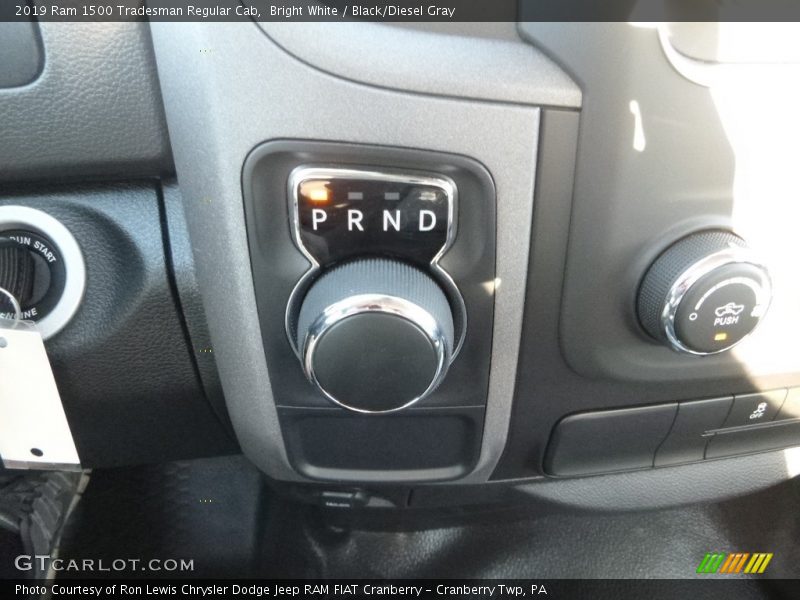 Bright White / Black/Diesel Gray 2019 Ram 1500 Tradesman Regular Cab