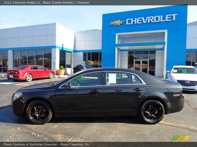 Black Granite Metallic / Titanium 2012 Chevrolet Malibu LS