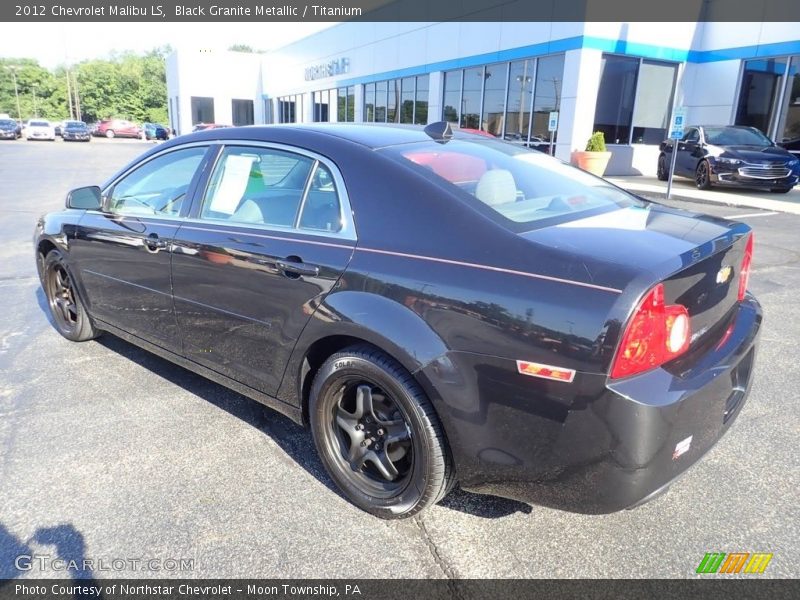 Black Granite Metallic / Titanium 2012 Chevrolet Malibu LS