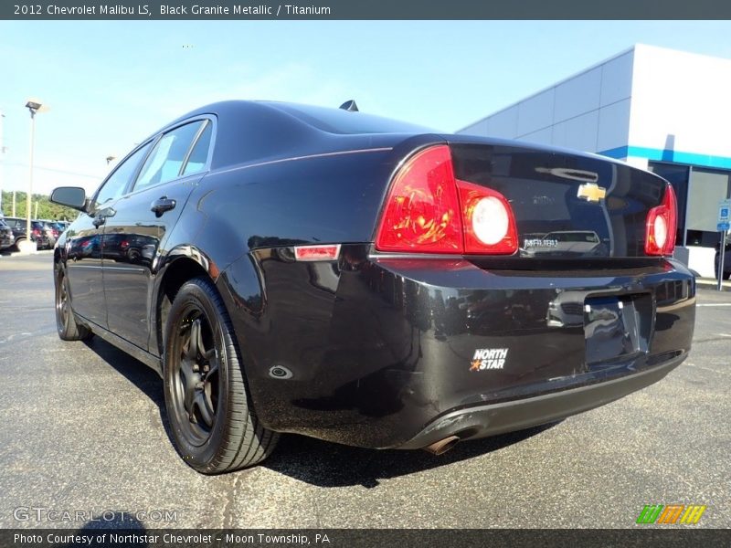 Black Granite Metallic / Titanium 2012 Chevrolet Malibu LS