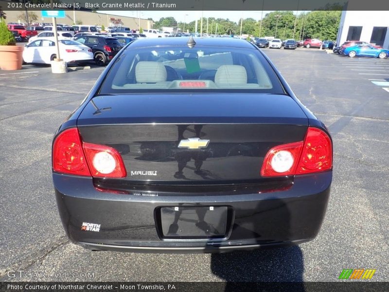 Black Granite Metallic / Titanium 2012 Chevrolet Malibu LS