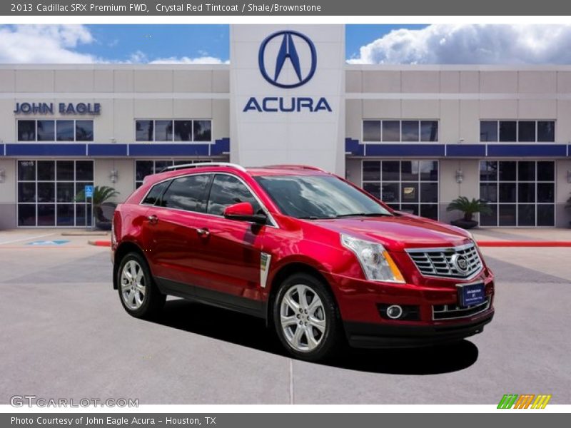 Crystal Red Tintcoat / Shale/Brownstone 2013 Cadillac SRX Premium FWD