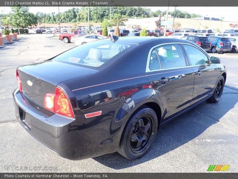 Black Granite Metallic / Titanium 2012 Chevrolet Malibu LS