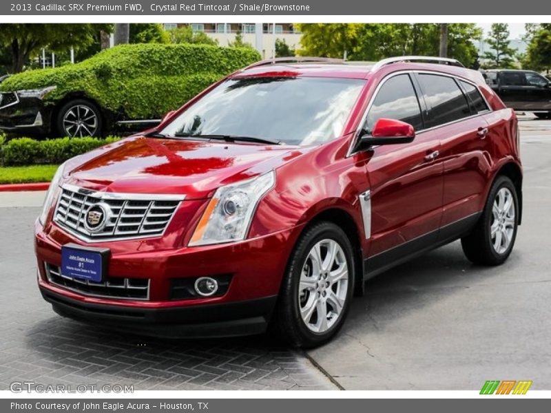 Crystal Red Tintcoat / Shale/Brownstone 2013 Cadillac SRX Premium FWD