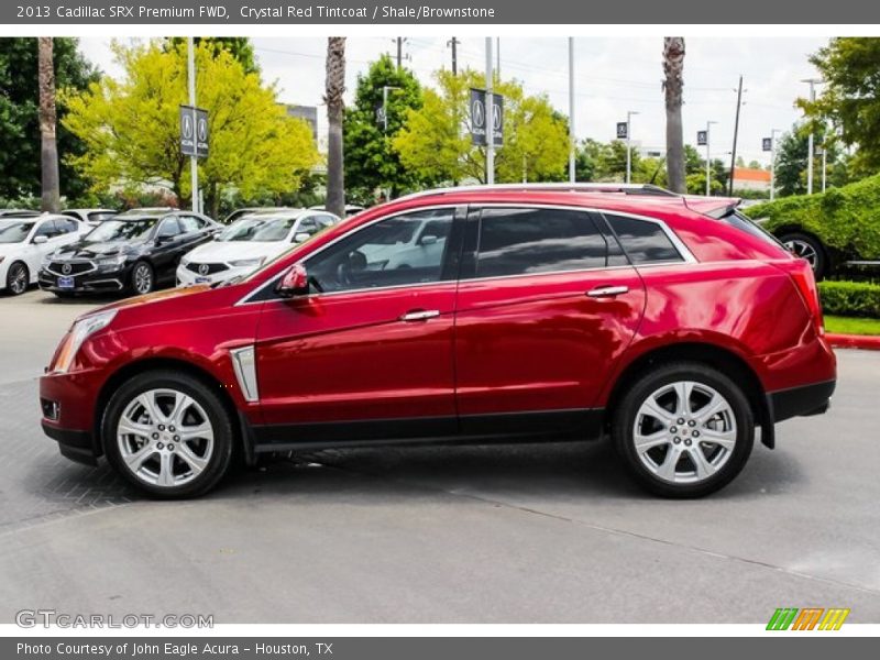 Crystal Red Tintcoat / Shale/Brownstone 2013 Cadillac SRX Premium FWD