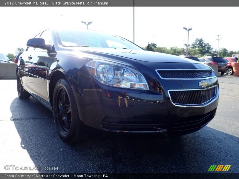 Black Granite Metallic / Titanium 2012 Chevrolet Malibu LS