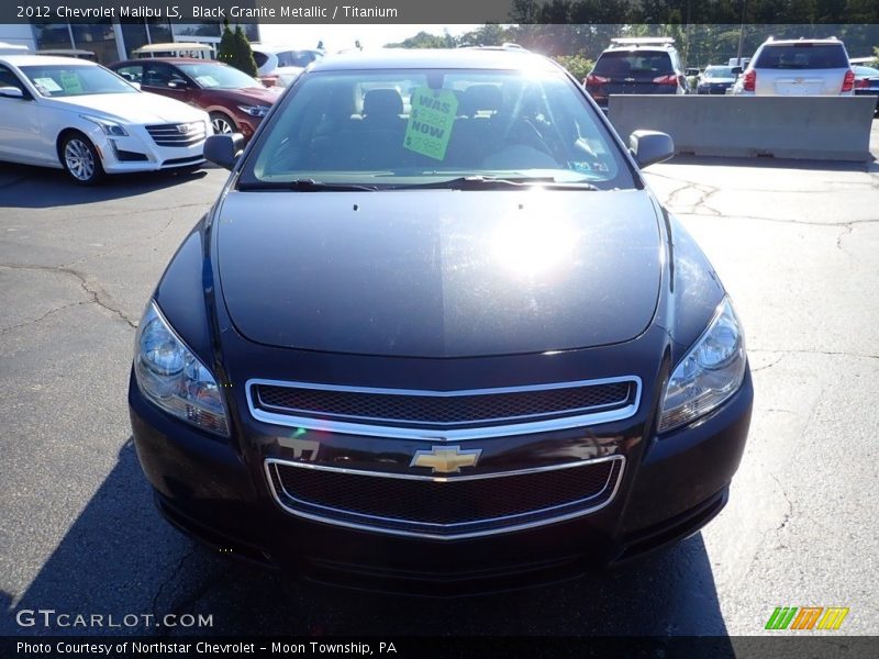 Black Granite Metallic / Titanium 2012 Chevrolet Malibu LS
