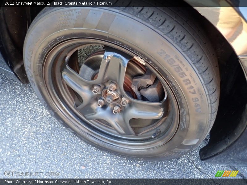 Black Granite Metallic / Titanium 2012 Chevrolet Malibu LS