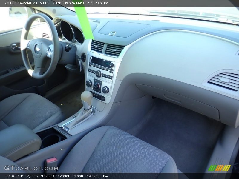 Black Granite Metallic / Titanium 2012 Chevrolet Malibu LS