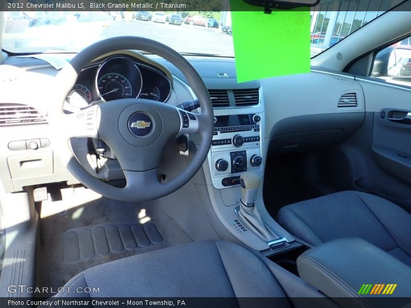 Black Granite Metallic / Titanium 2012 Chevrolet Malibu LS