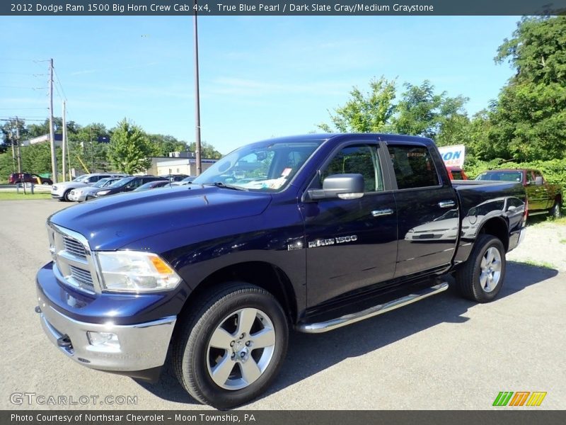 True Blue Pearl / Dark Slate Gray/Medium Graystone 2012 Dodge Ram 1500 Big Horn Crew Cab 4x4