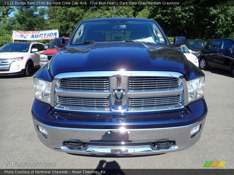 True Blue Pearl / Dark Slate Gray/Medium Graystone 2012 Dodge Ram 1500 Big Horn Crew Cab 4x4