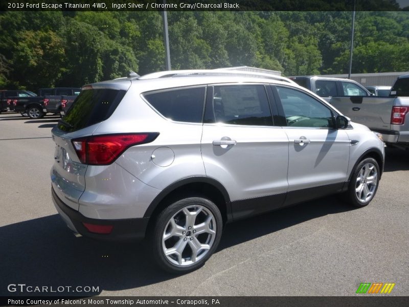 Ingot Silver / Chromite Gray/Charcoal Black 2019 Ford Escape Titanium 4WD