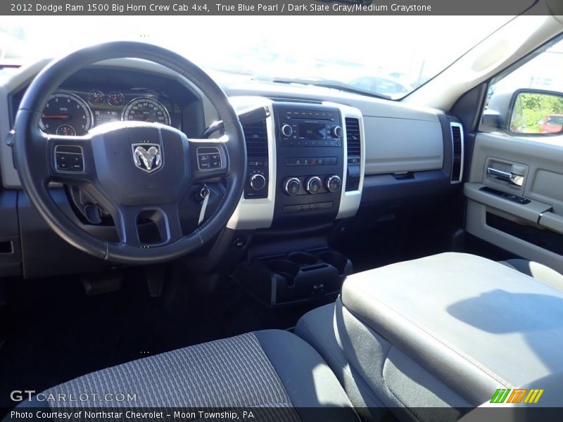 True Blue Pearl / Dark Slate Gray/Medium Graystone 2012 Dodge Ram 1500 Big Horn Crew Cab 4x4