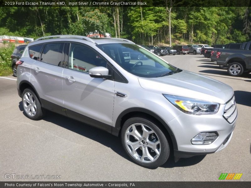 Ingot Silver / Chromite Gray/Charcoal Black 2019 Ford Escape Titanium 4WD