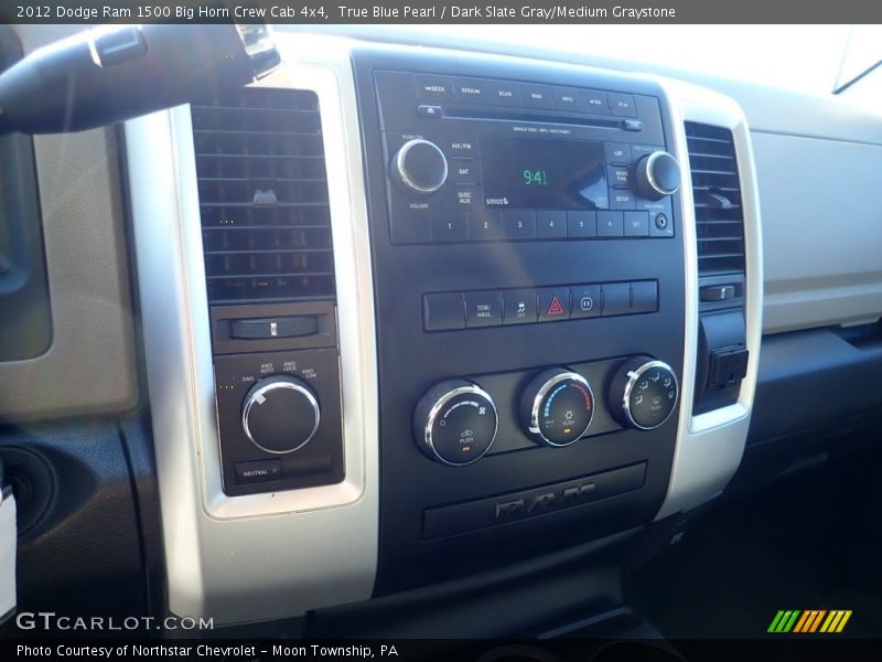 True Blue Pearl / Dark Slate Gray/Medium Graystone 2012 Dodge Ram 1500 Big Horn Crew Cab 4x4