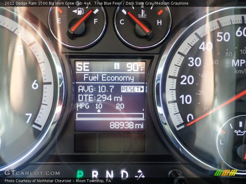 True Blue Pearl / Dark Slate Gray/Medium Graystone 2012 Dodge Ram 1500 Big Horn Crew Cab 4x4