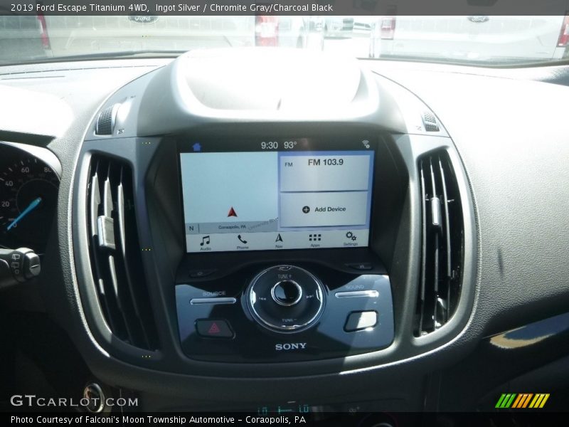 Ingot Silver / Chromite Gray/Charcoal Black 2019 Ford Escape Titanium 4WD
