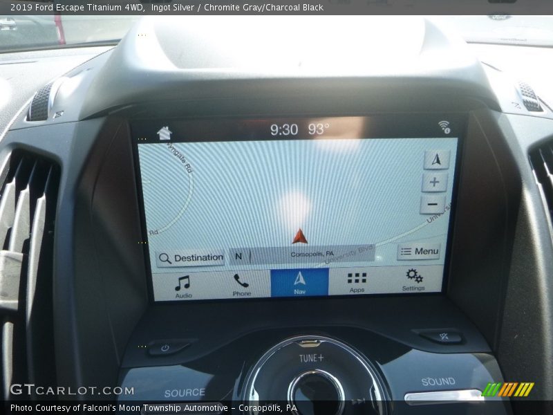 Ingot Silver / Chromite Gray/Charcoal Black 2019 Ford Escape Titanium 4WD