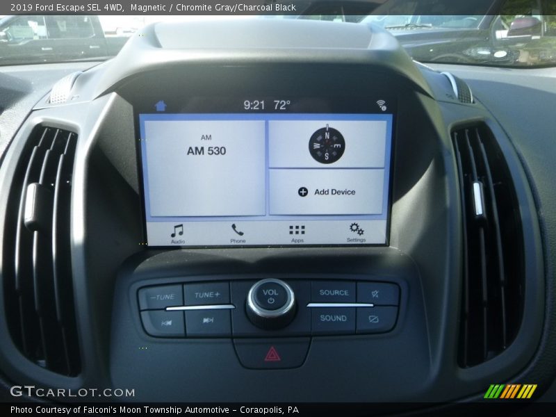 Magnetic / Chromite Gray/Charcoal Black 2019 Ford Escape SEL 4WD