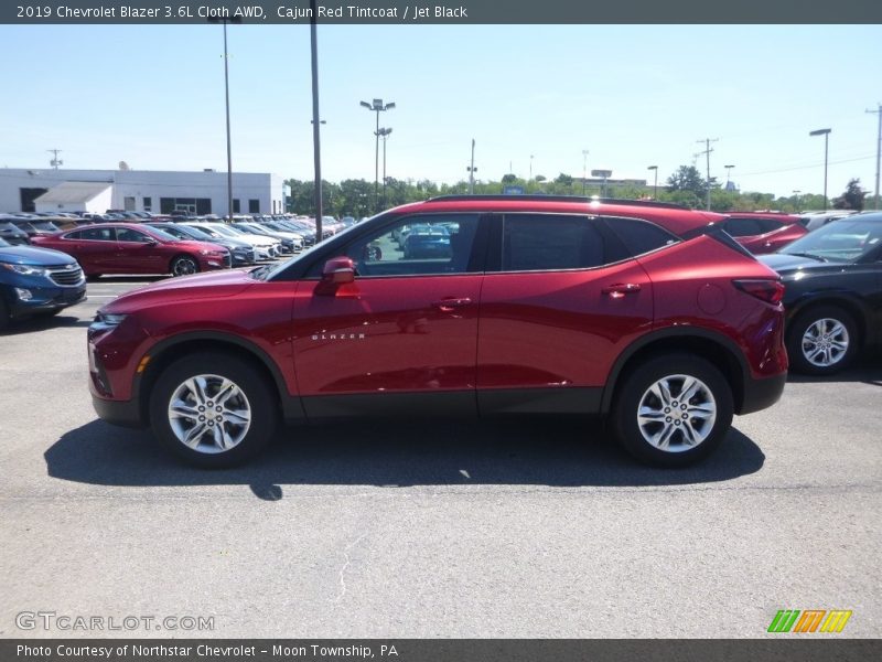 Cajun Red Tintcoat / Jet Black 2019 Chevrolet Blazer 3.6L Cloth AWD