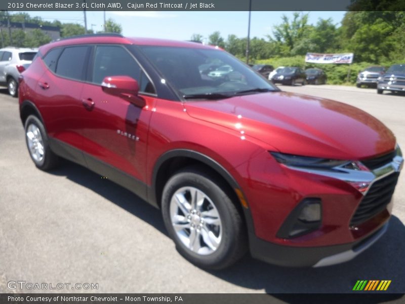 Cajun Red Tintcoat / Jet Black 2019 Chevrolet Blazer 3.6L Cloth AWD