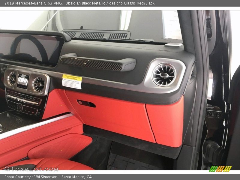Dashboard of 2019 G 63 AMG