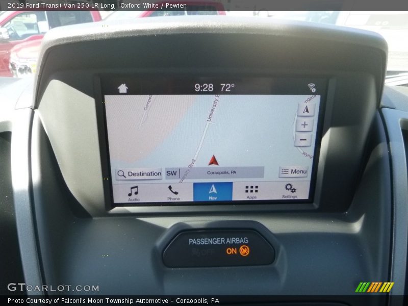 Navigation of 2019 Transit Van 250 LR Long