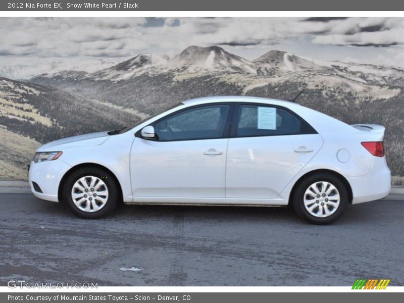 Snow White Pearl / Black 2012 Kia Forte EX