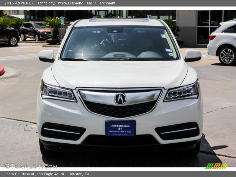 White Diamond Pearl / Parchment 2016 Acura MDX Technology
