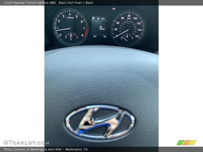 Black Noir Pearl / Black 2019 Hyundai Tucson Limited AWD