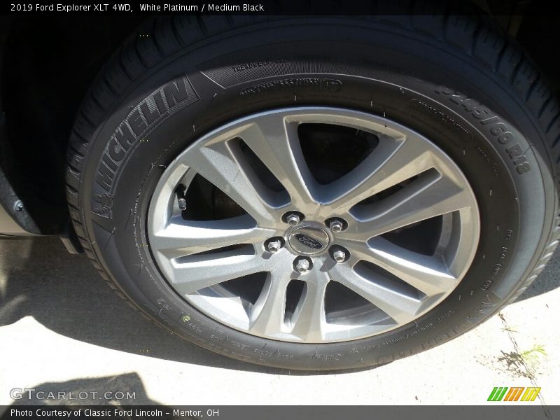 White Platinum / Medium Black 2019 Ford Explorer XLT 4WD