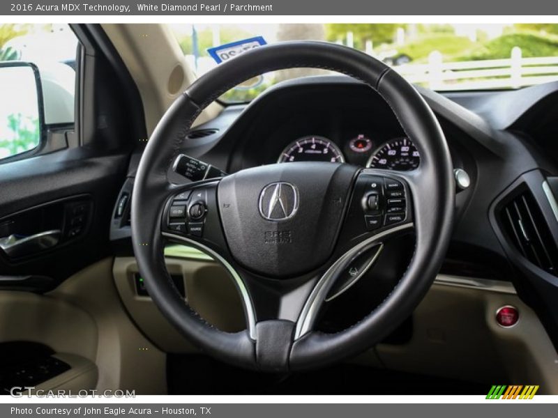 White Diamond Pearl / Parchment 2016 Acura MDX Technology