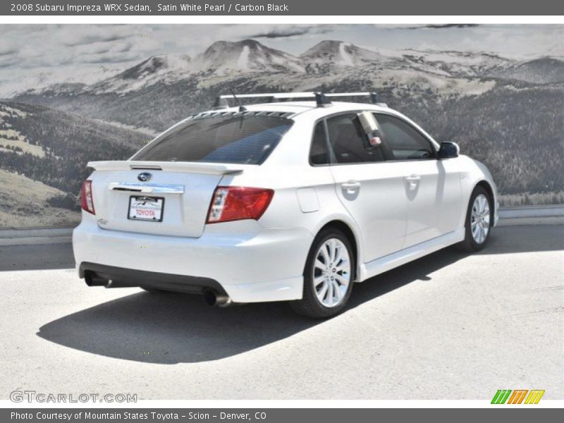 Satin White Pearl / Carbon Black 2008 Subaru Impreza WRX Sedan