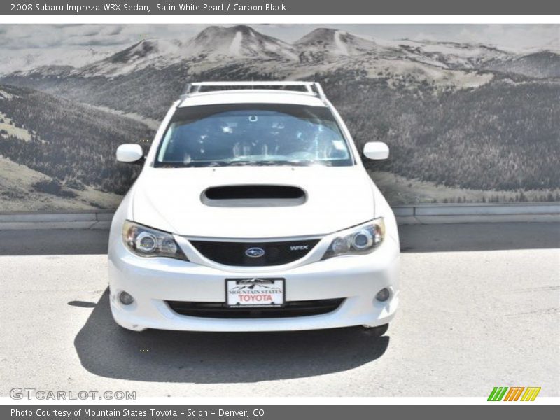 Satin White Pearl / Carbon Black 2008 Subaru Impreza WRX Sedan