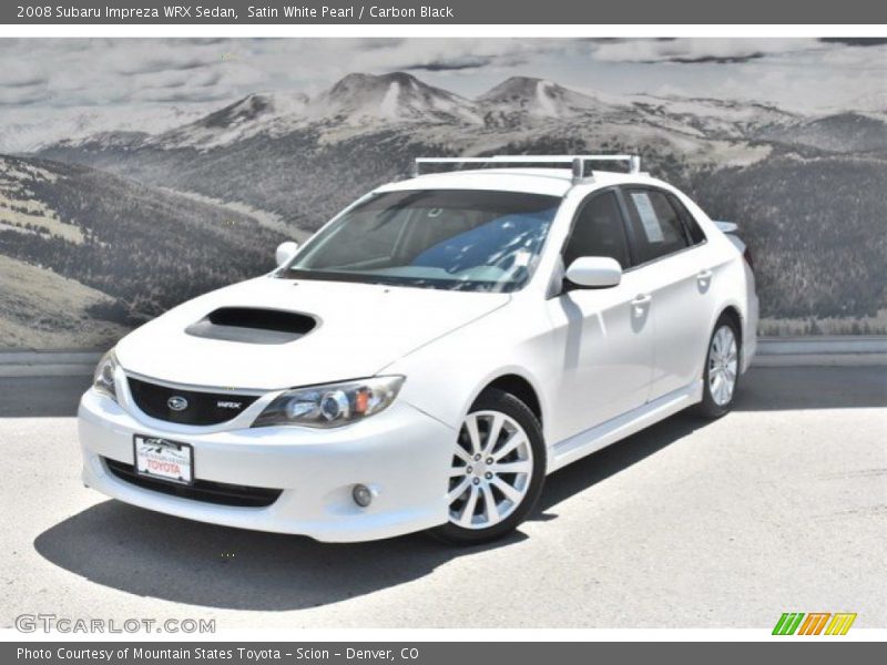 Satin White Pearl / Carbon Black 2008 Subaru Impreza WRX Sedan