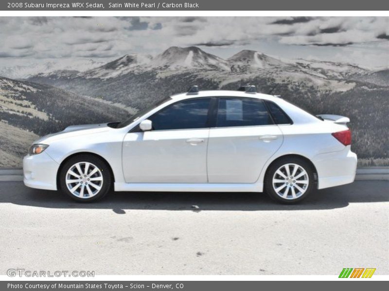 Satin White Pearl / Carbon Black 2008 Subaru Impreza WRX Sedan