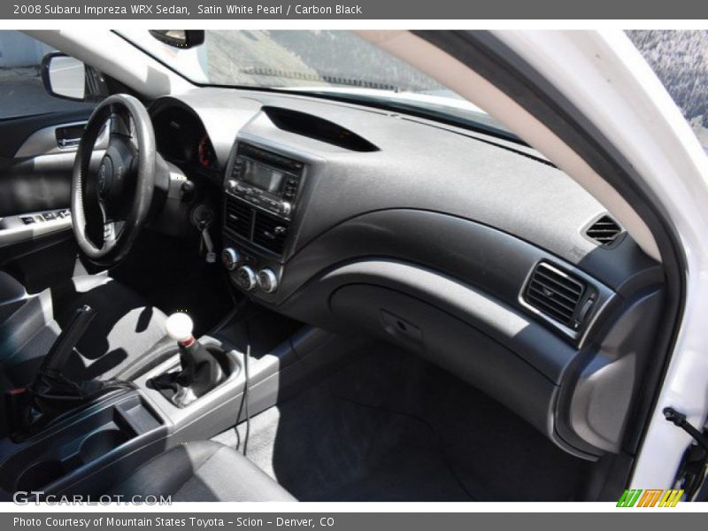 Satin White Pearl / Carbon Black 2008 Subaru Impreza WRX Sedan