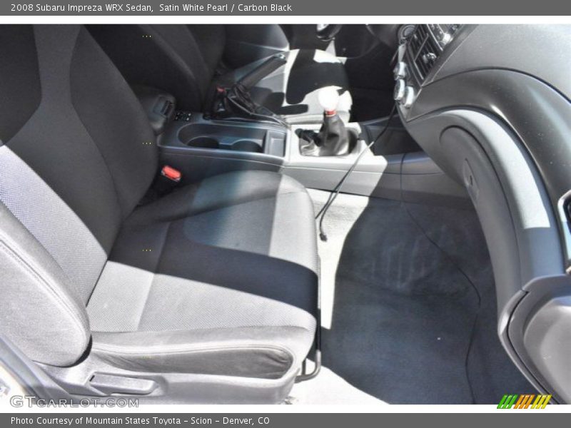 Satin White Pearl / Carbon Black 2008 Subaru Impreza WRX Sedan