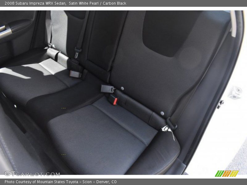 Satin White Pearl / Carbon Black 2008 Subaru Impreza WRX Sedan