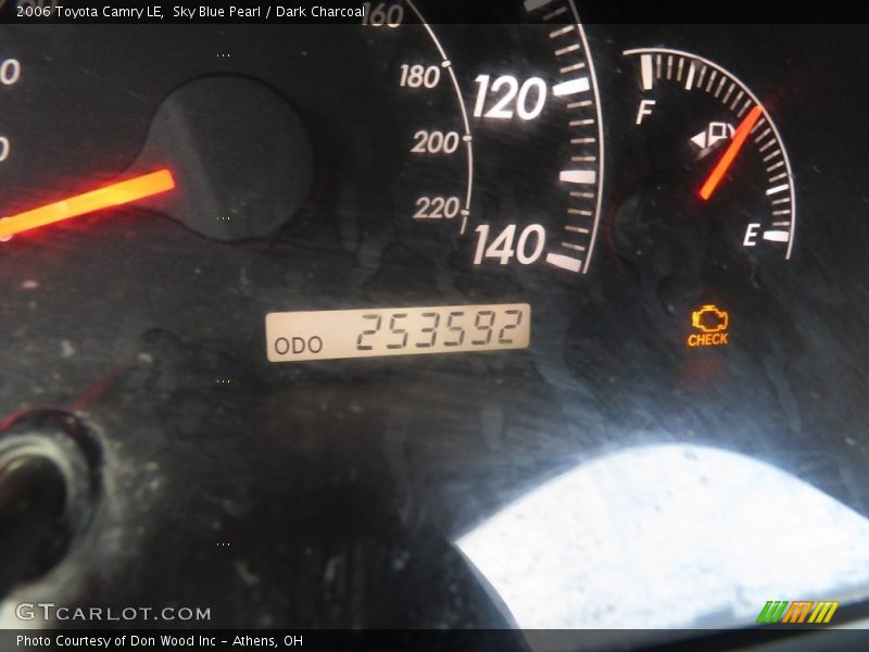 Sky Blue Pearl / Dark Charcoal 2006 Toyota Camry LE