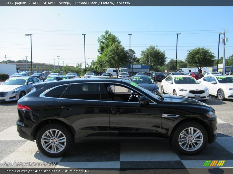 Ultimate Black / Latte w/Espresso 2017 Jaguar F-PACE 35t AWD Prestige