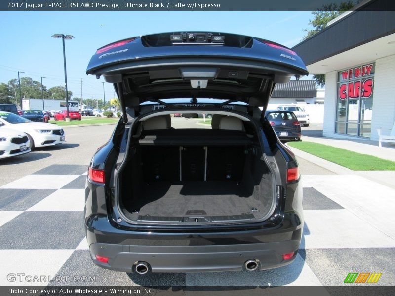 Ultimate Black / Latte w/Espresso 2017 Jaguar F-PACE 35t AWD Prestige