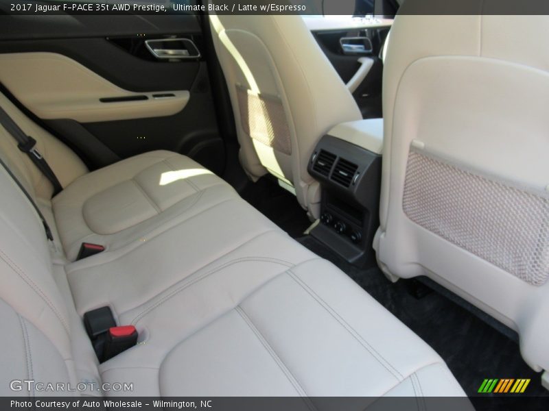 Ultimate Black / Latte w/Espresso 2017 Jaguar F-PACE 35t AWD Prestige