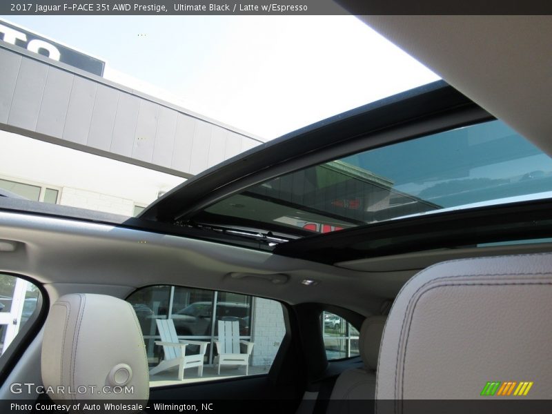 Ultimate Black / Latte w/Espresso 2017 Jaguar F-PACE 35t AWD Prestige