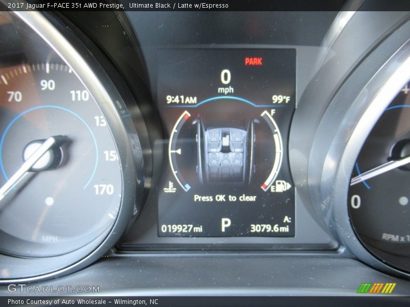 Ultimate Black / Latte w/Espresso 2017 Jaguar F-PACE 35t AWD Prestige